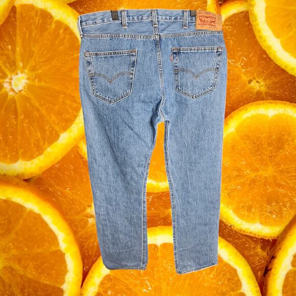 Levi's Men's 501® Original Regular Fit Button Fly Mid Rise Jeans Size W38 - Picture 3 of 8